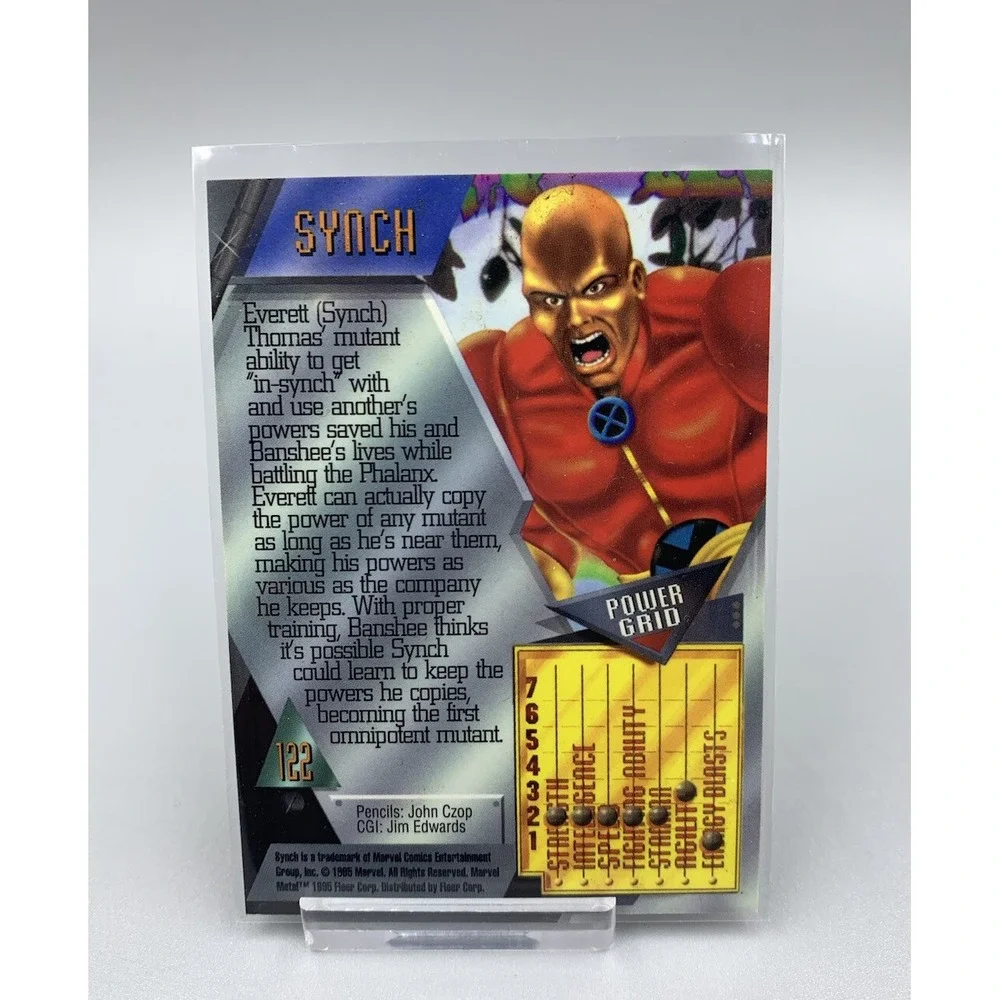 1995 Fleer Marvel Metal #122 Synch         ‎   (marvel universe skybox)